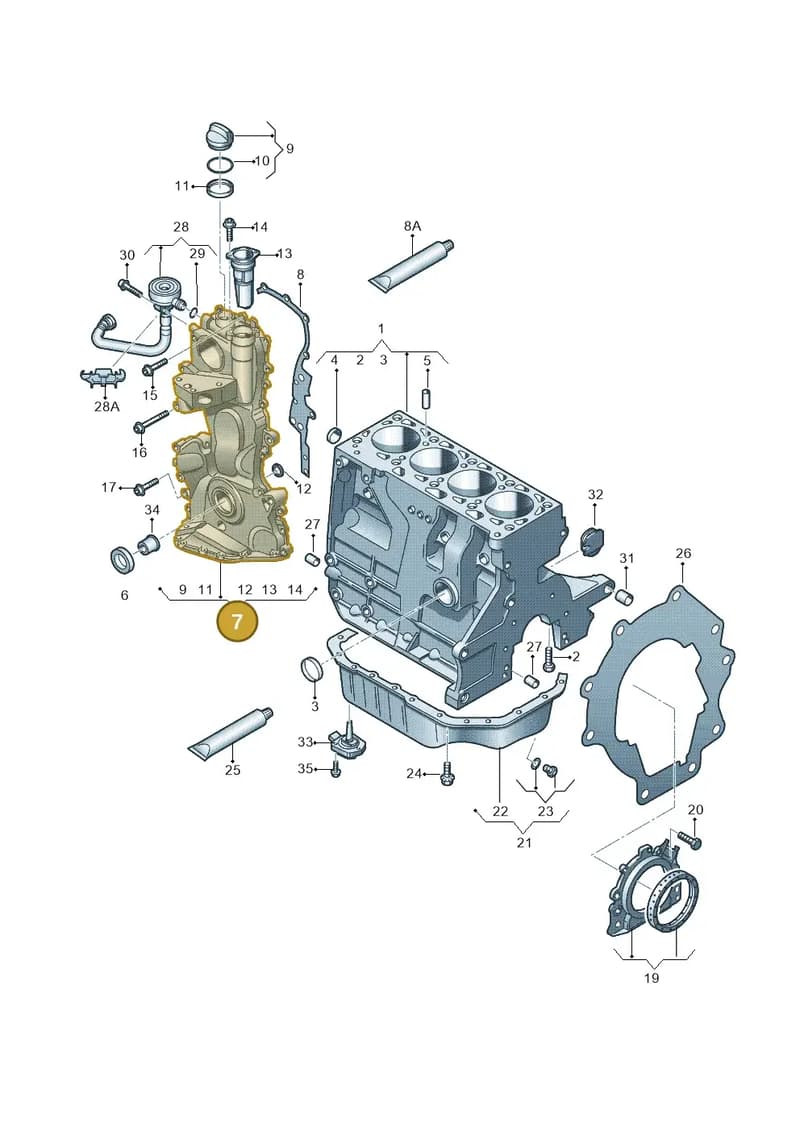 03C109210BJ — SEAT Ibiza (2012-) diagram 253103120, position 7