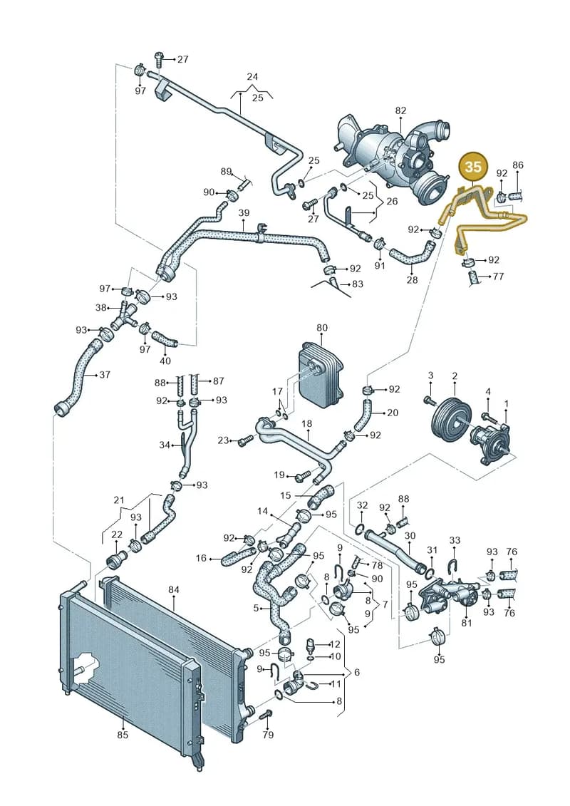 03C121070C — SEAT Altea XL (2013-) diagram 625121130, position 35