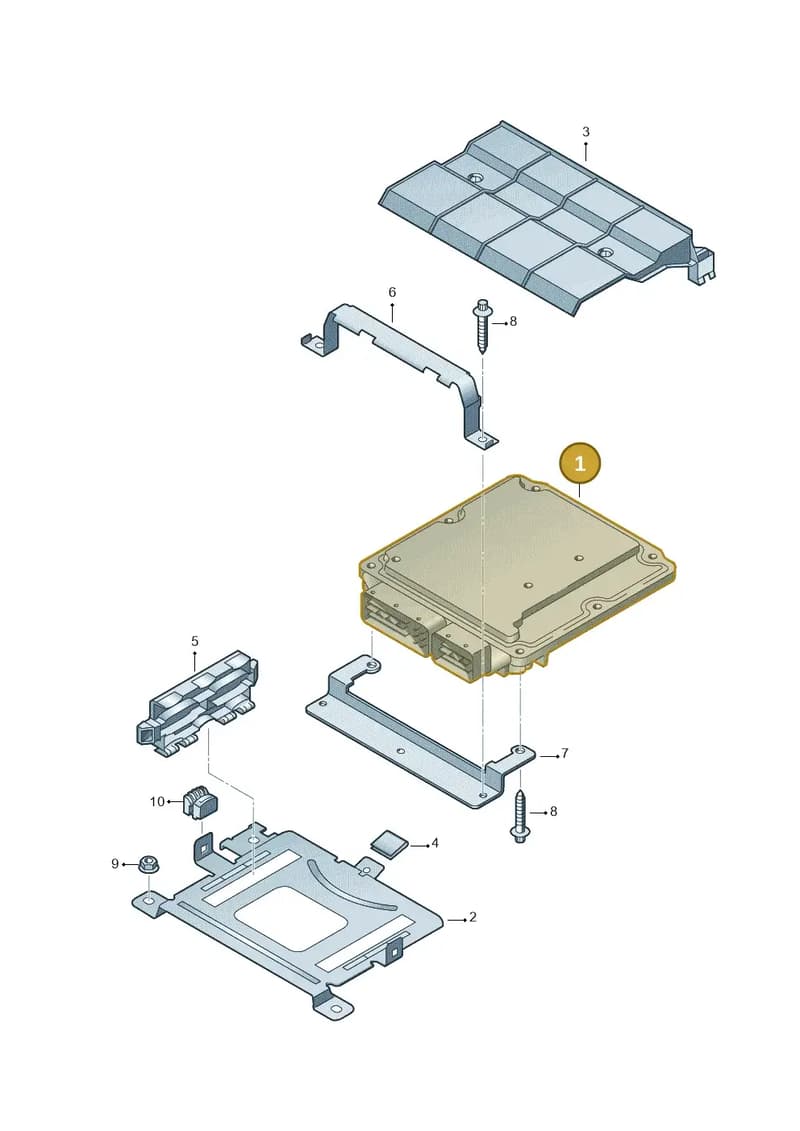 03C906027DF5N0 — Volkswagen Tiguan 4Motion (2011-2018) diagram 719906200, position 1