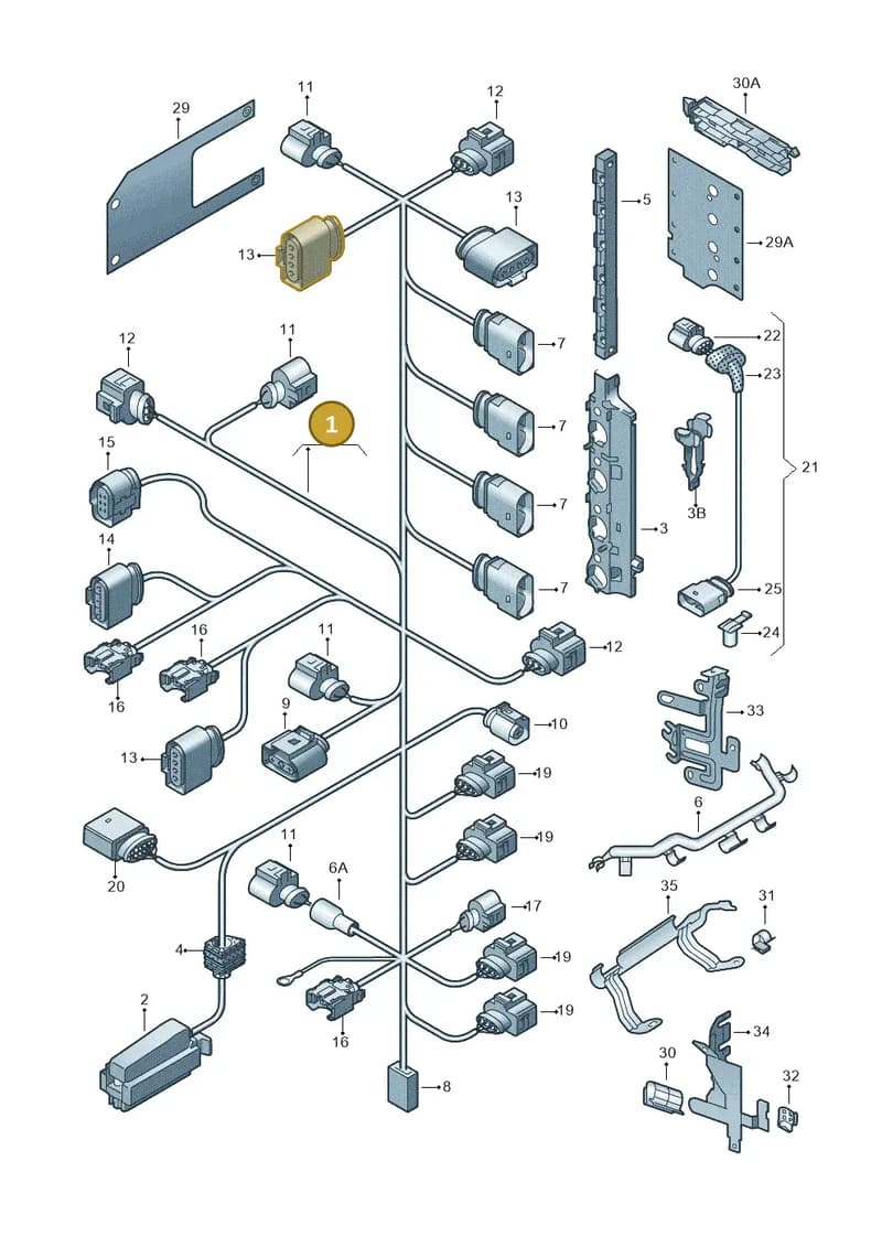 03C972619BS — Volkswagen Golf estate (2009-2013) diagram 474971150, position 1
