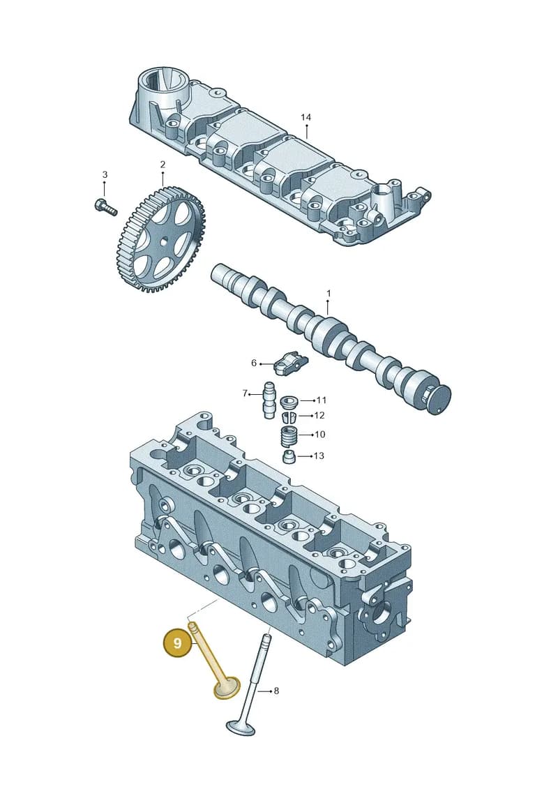 03D109611A — Volkswagen LUPO/3L TDI (2003-2005) diagram 231109100, position 9
