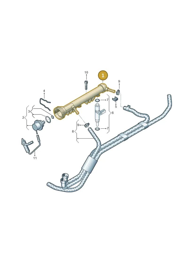 03D133329B — Volkswagen Polo (2008-2009) diagram 253133550, position 1