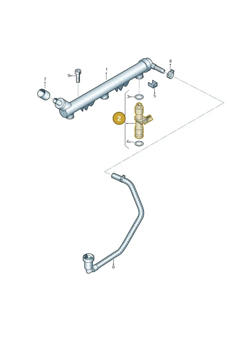 03D906031G — Volkswagen 06A platform diagram 672133550, position 2