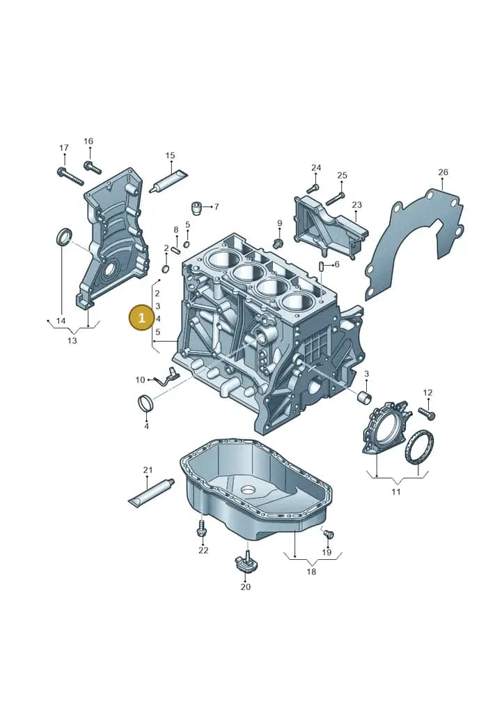 03F103101B — Volkswagen Beetle (2016-2019) diagram 649103010, position 1