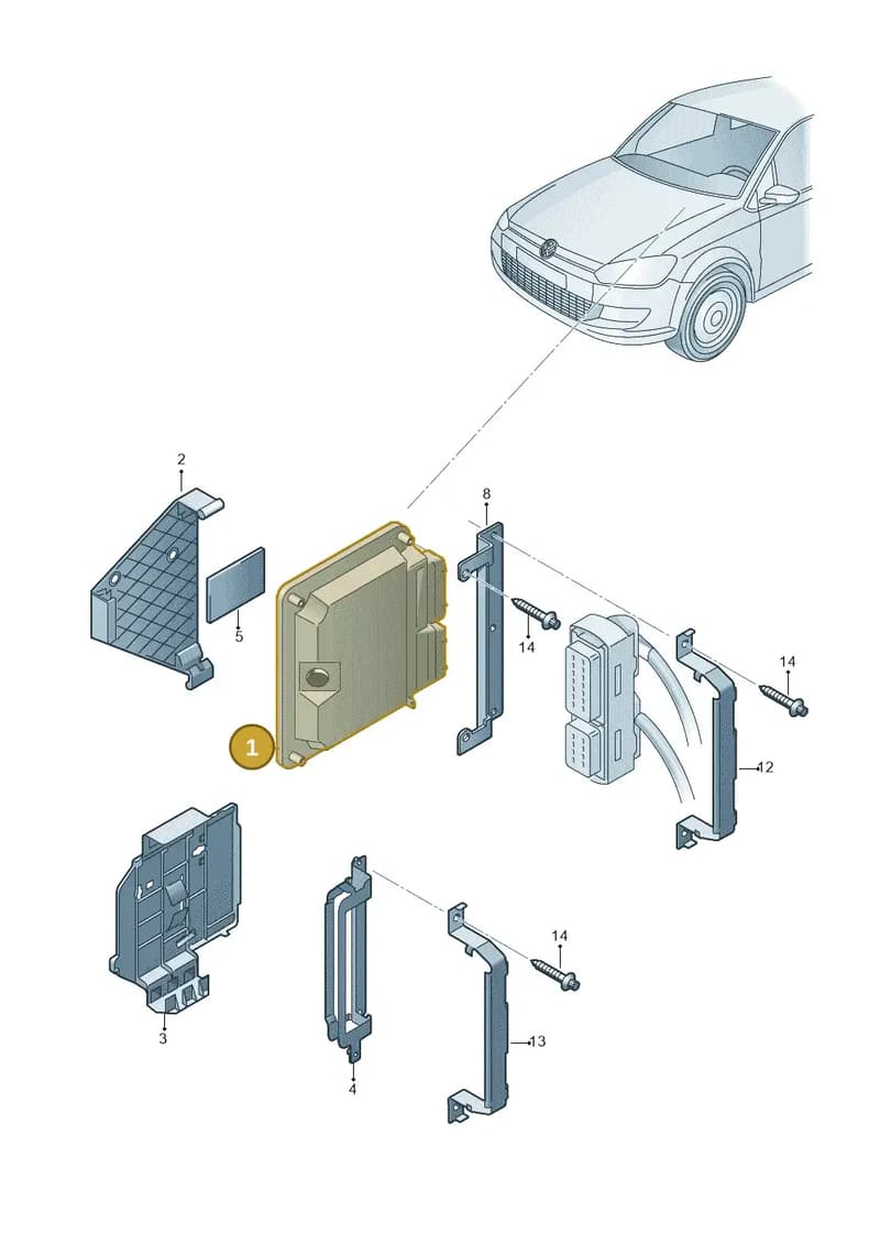 03F906070KC602 — Volkswagen Polo (2014-2022) diagram 794906220, position 1
