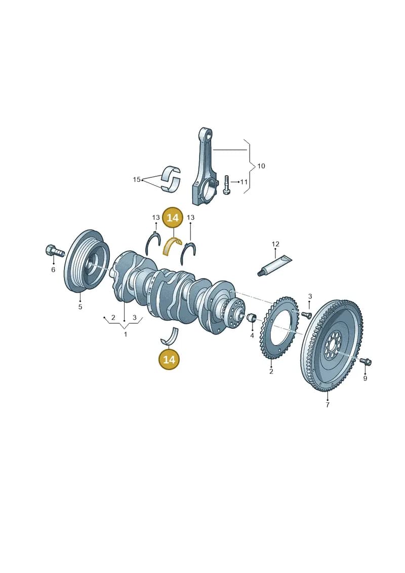 03H105561AVIO — Volkswagen Teramont X (2019-2021) diagram 809105500, position 14