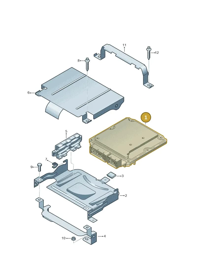 03H906023AD — Volkswagen 3C0 platform diagram 460906200, position 1