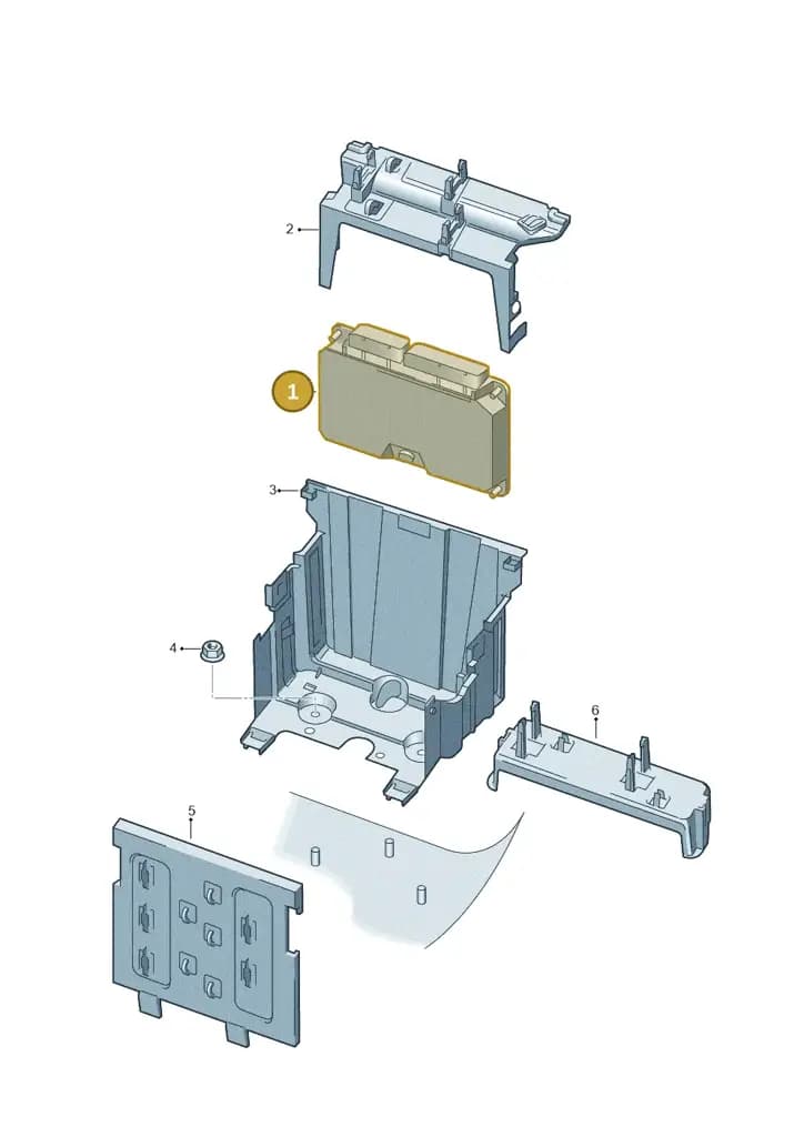 03H906023BA — Volkswagen Phaeton 4motion (2010-2016) diagram 258906200, position 1