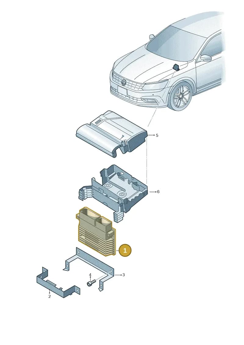 03H906023DC — Volkswagen New Passat (2015-2022) diagram 868906200, position 1
