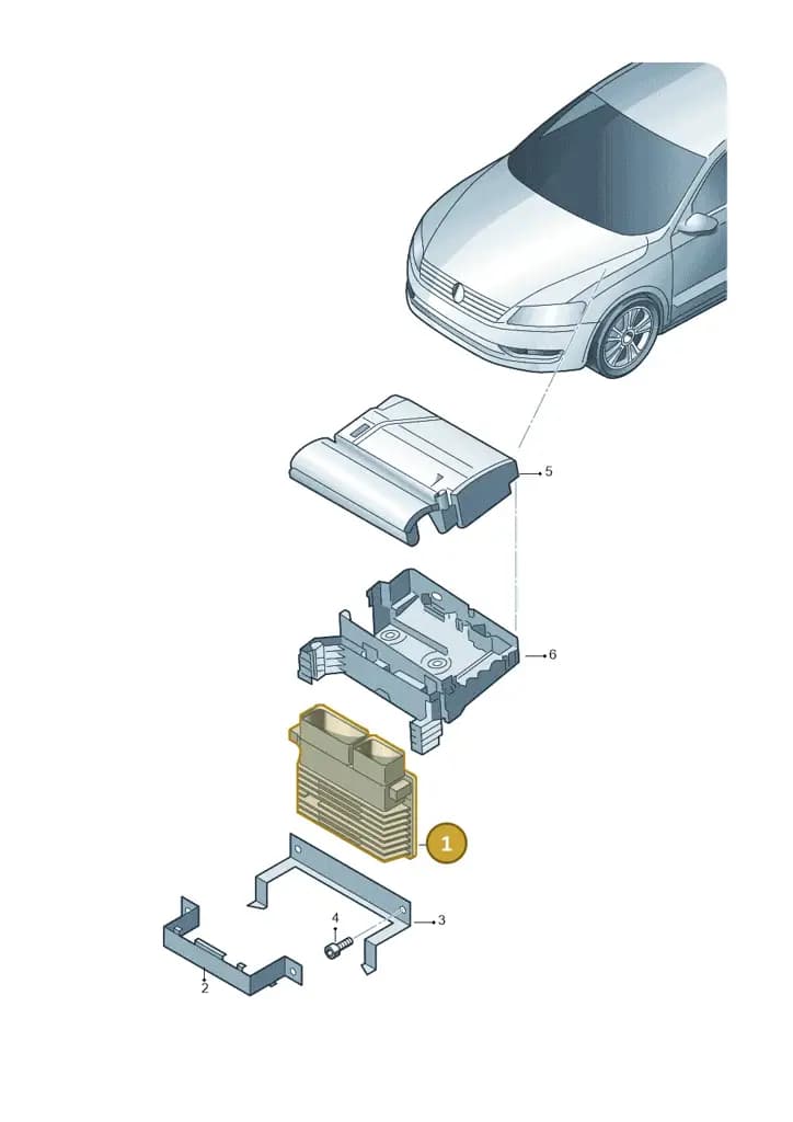 03H906023E — Volkswagen New Passat (2011-2015) diagram 691906220, position 1