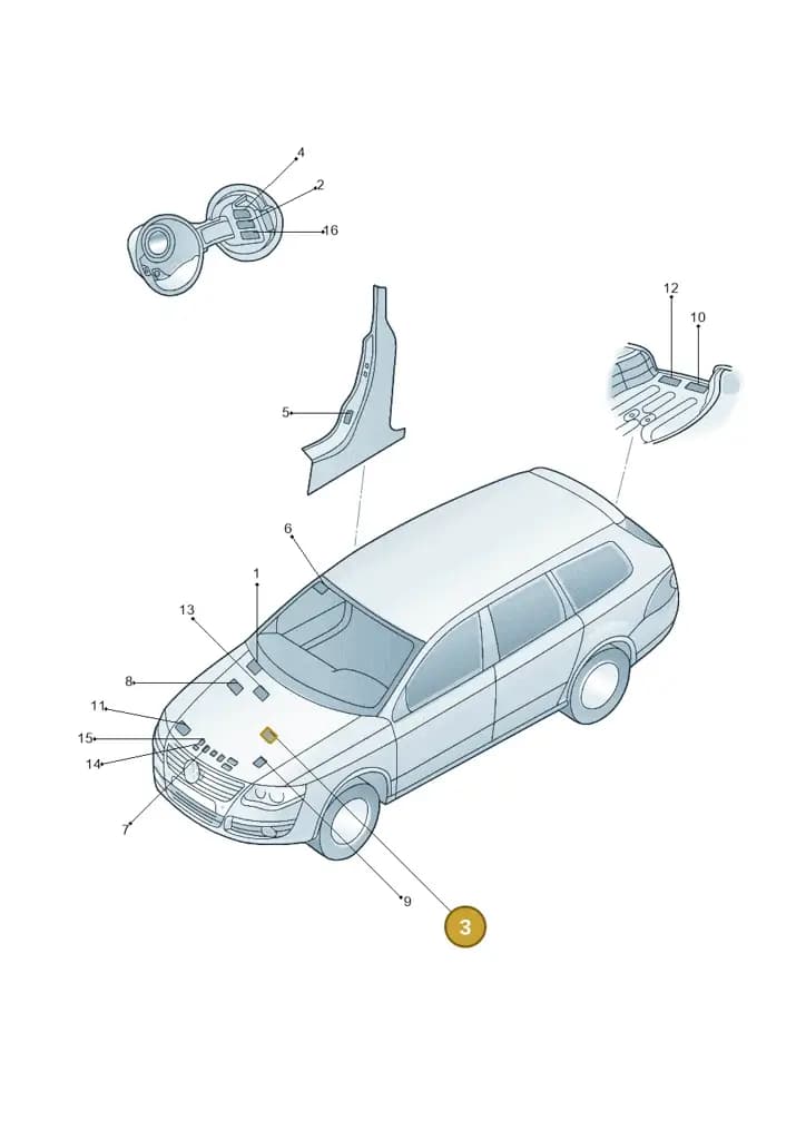 03L010701J — Volkswagen Jetta variant (2009-2014) diagram 684010000, position 3