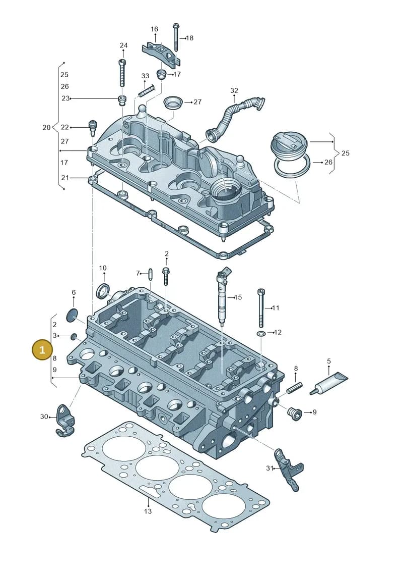 03L103265A — SEAT Altea XL (2013-) diagram 649103550, position 1