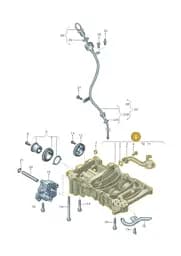 03L103295E Volkswagen Balancer Shaft Module with Oil Pump