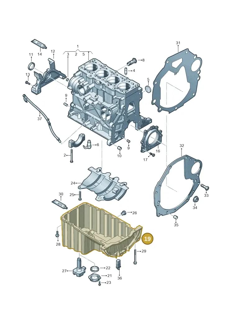03L103603L — Volkswagen Crafter 35 panel (2011-2016) diagram 722103300, position 19
