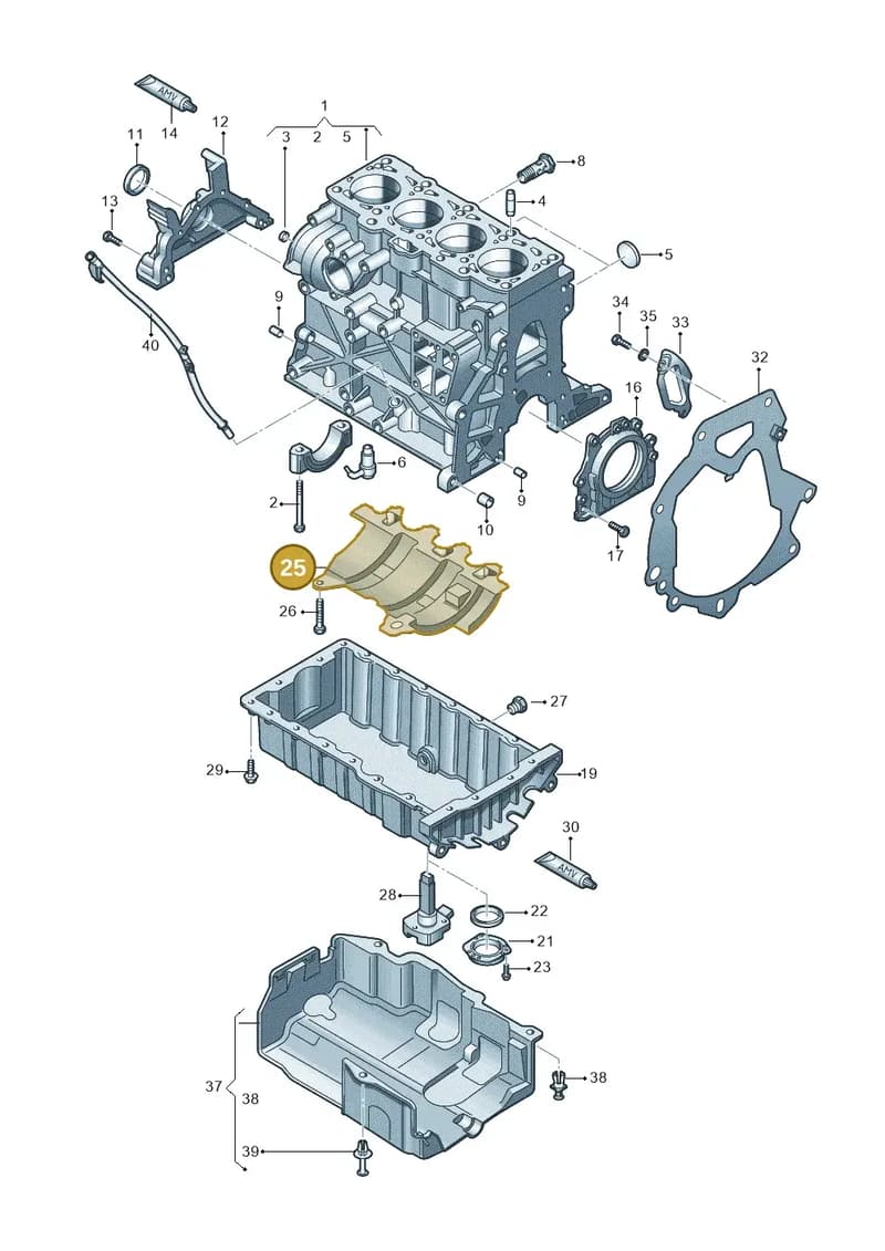03L103623 — SEAT Altea XL (2013-) diagram 649103200, position 25