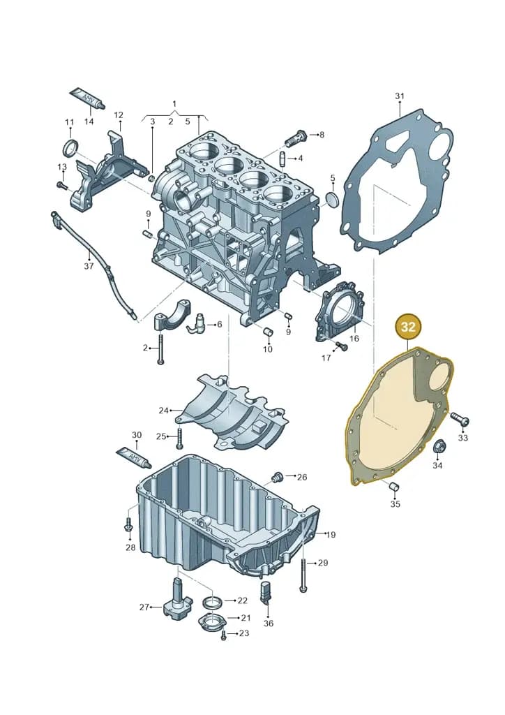 03L103647E — Volkswagen Crafter 35 panel (2011-2016) diagram 722103300, position 32