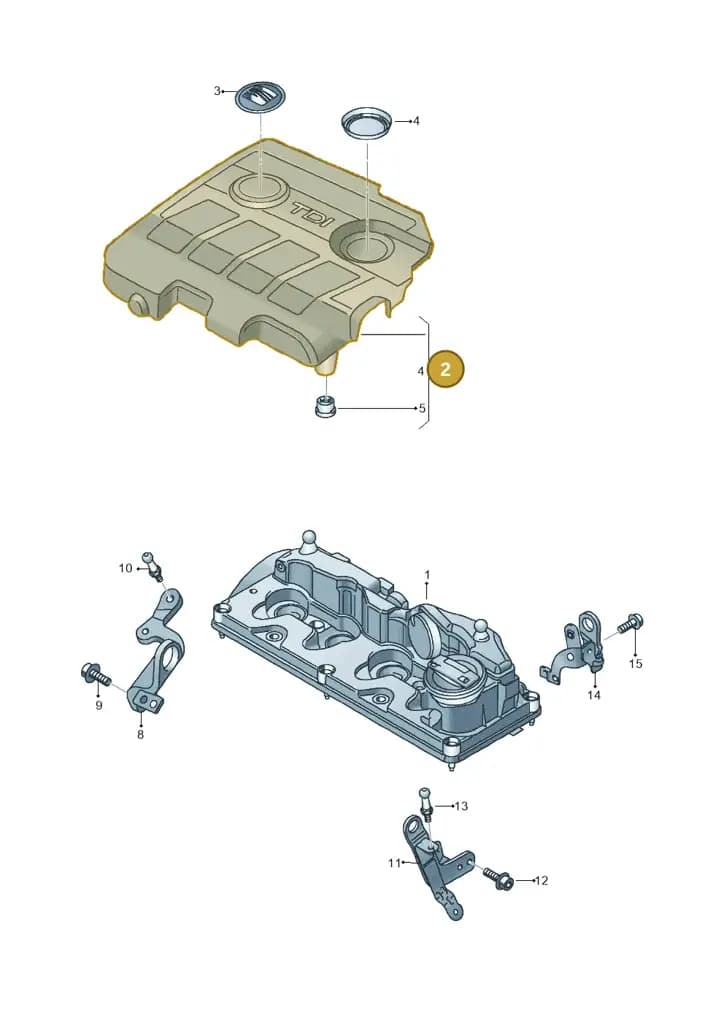 03L103925AT — SEAT Altea XL (2013-) diagram 456103810, position 2