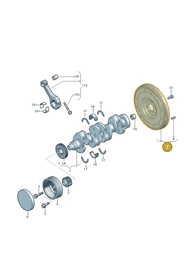 03L105266DT — Volkswagen Single-cab transp. (2015-2019) diagram 409105300, position 7