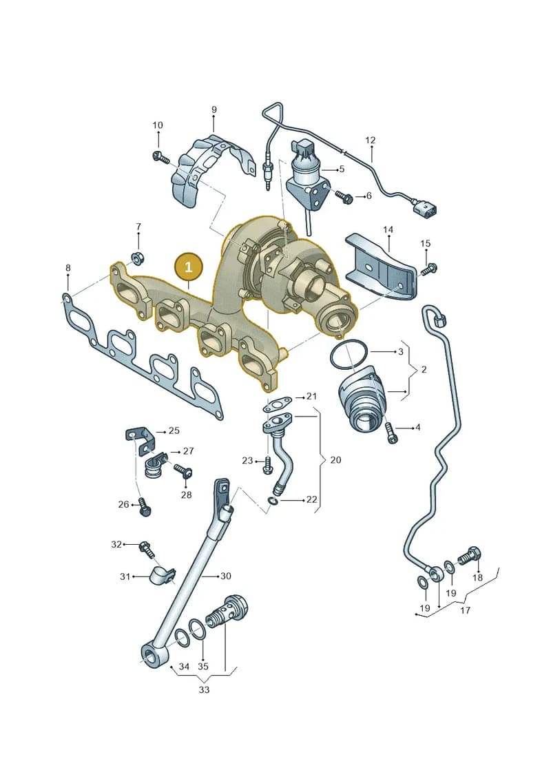 03L253010GX — SEAT Altea XL (2013-) diagram 650145750, position 1