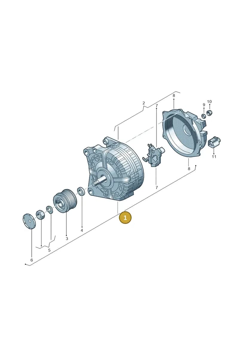 03L903024S — Volkswagen Amarok twin cab (2012-2016) diagram 737903000, position 1