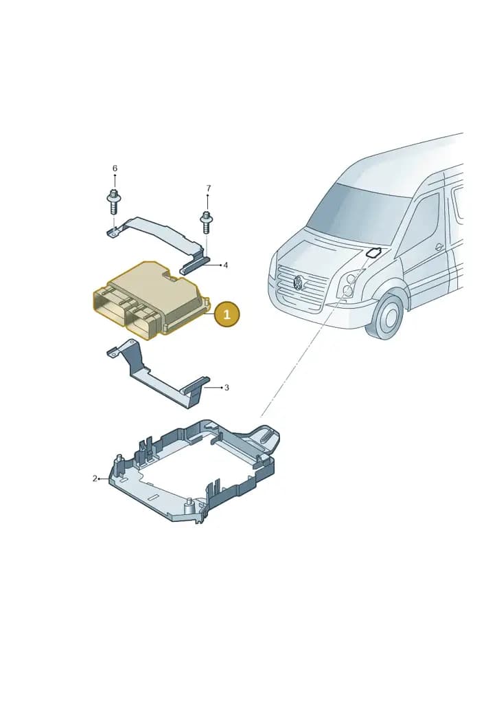 03L906012A2E0 — Volkswagen Crafter 35 panel (2011-2016) diagram 722906200, position 1
