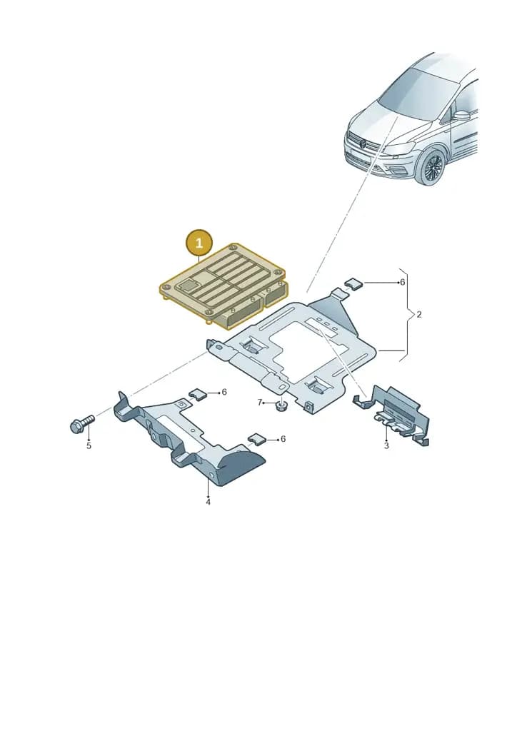 03L906018DD — Volkswagen Caddy kombi (2015-2020) diagram 866906200, position 1