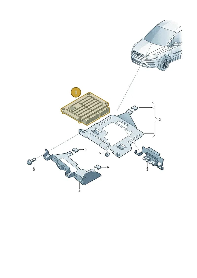 03L906018NJ2KC — Volkswagen Caddy kombi (2015-2020) diagram 866906200, position 1