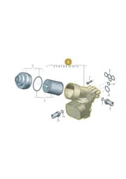 03N115389N Volkswagen Oil Filter with Flange