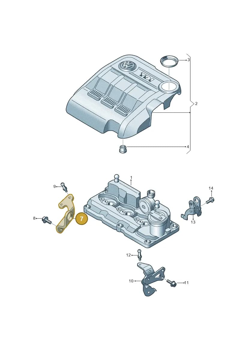 03P103390A — Volkswagen Polo (2012-2014) diagram 672103750, position 7