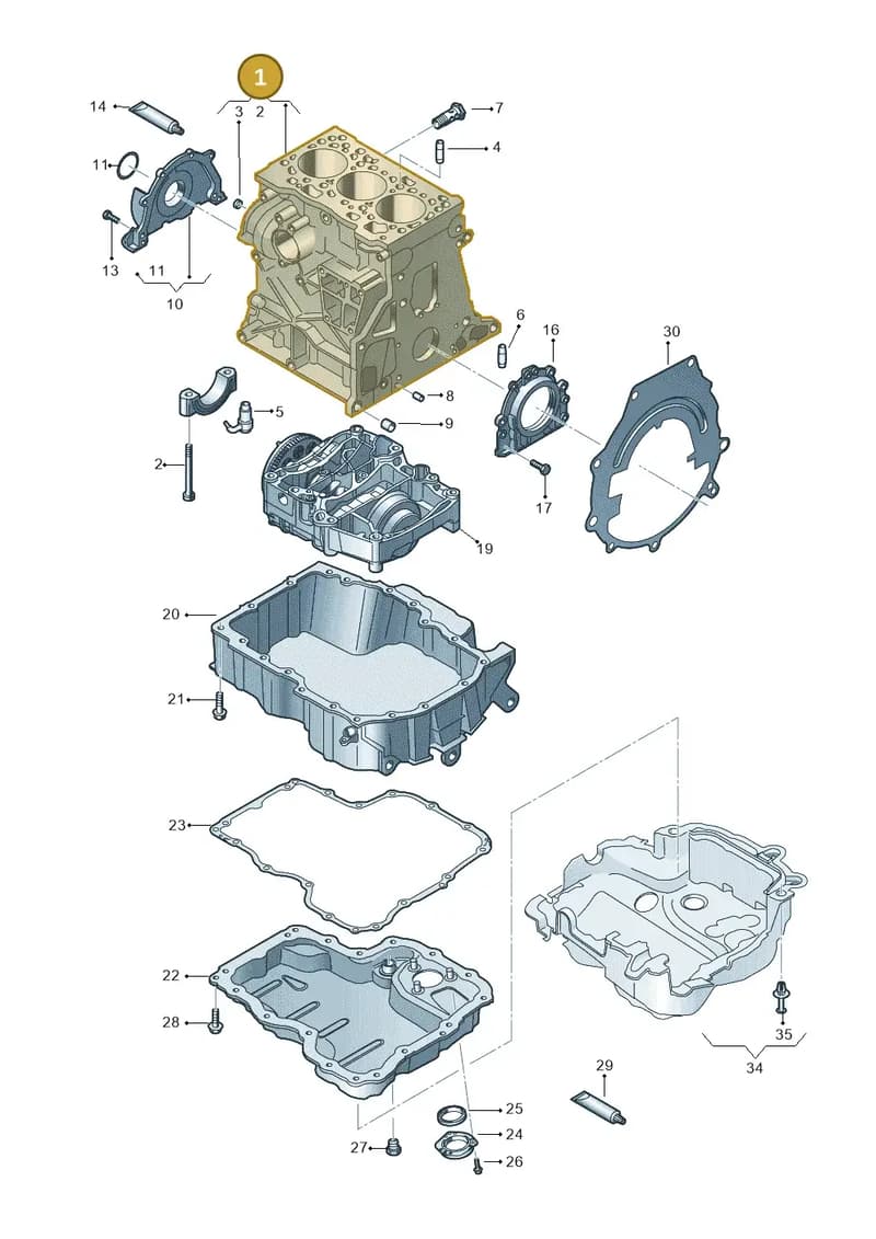 04B103011T — SEAT Ibiza (2015-) diagram 773103260, position 1
