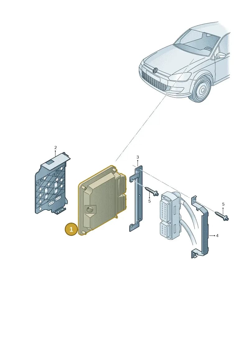 04B906027AJ6C0 — Volkswagen Polo 1.4 BlueMotion (2014-2017) diagram 773906200, position 1