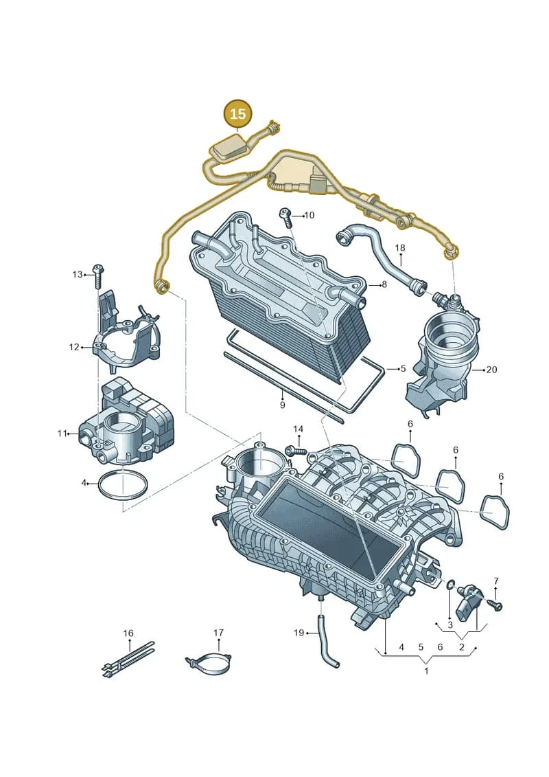 04C133352BL — Skoda Fabia (2014-2022) diagram 587133002, position 15
