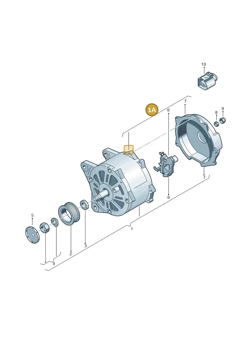 04C903023AX — SEAT Mii (2011-2019) diagram 631903000, position 1A