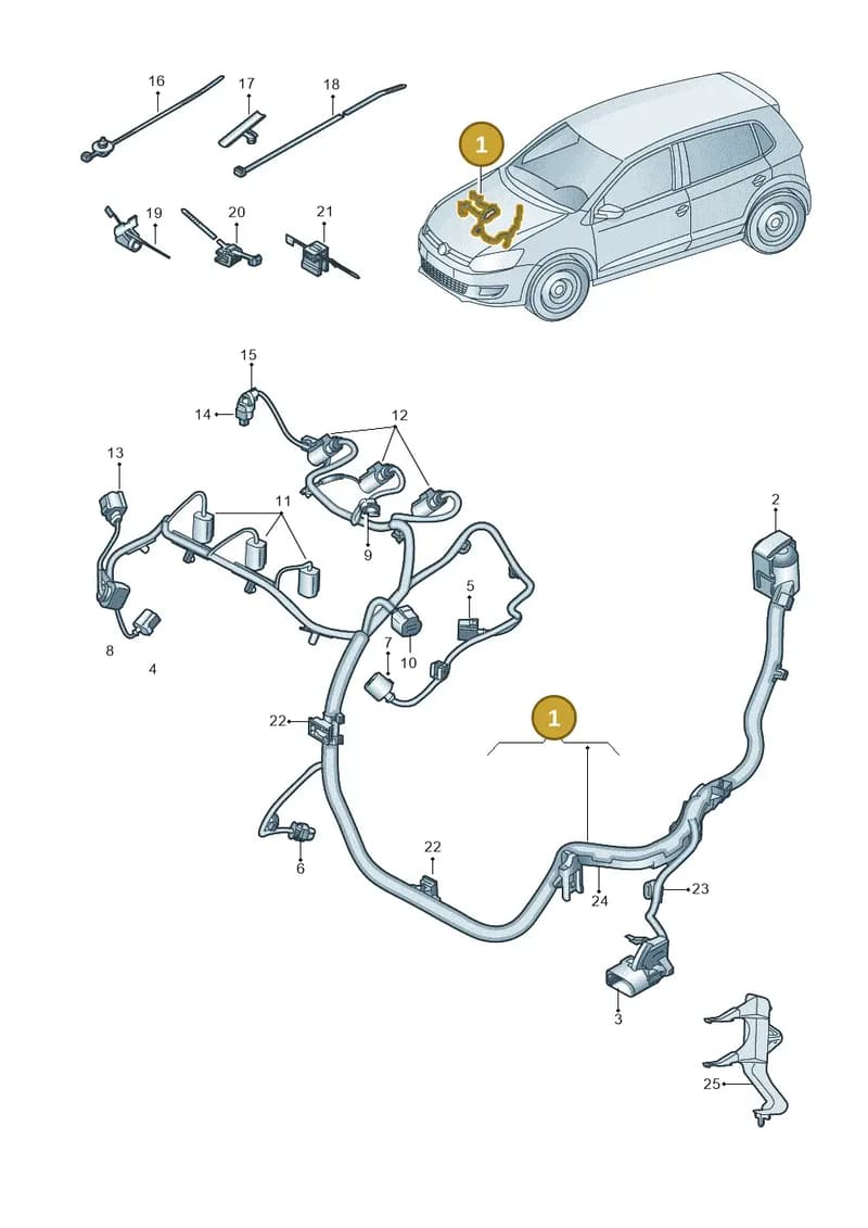 04C971612B — Skoda Fabia (2014-2022) diagram 797971030, position 1