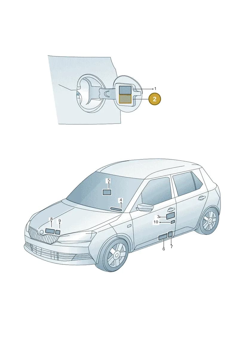 04E010012AF — Skoda Fabia (2014-2022) diagram 797011200, position 2