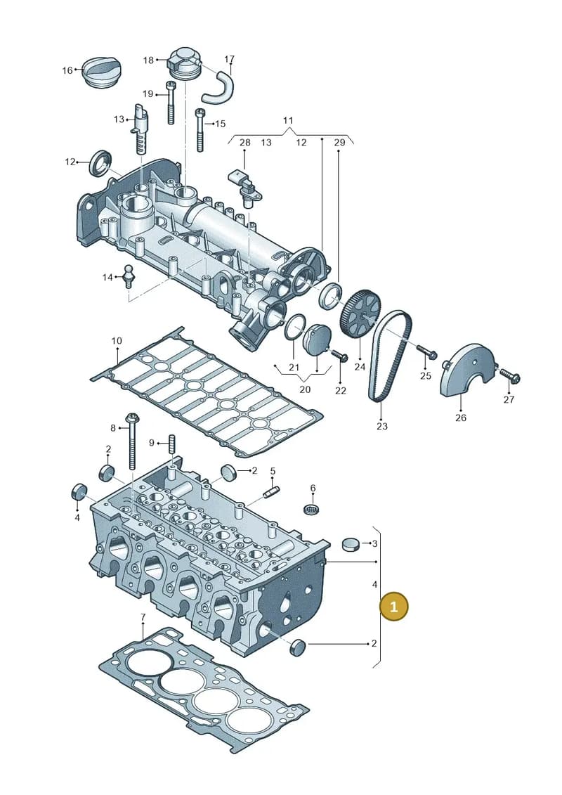 04E103264CX — SEAT Tarraco (2018-2024) diagram 746103410, position 1