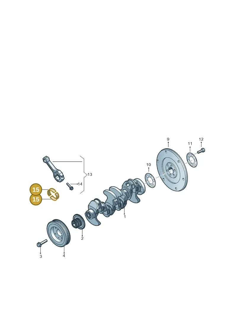 04E105701GLB — Skoda Octavia (2019-2024) diagram 62x105031, position 15