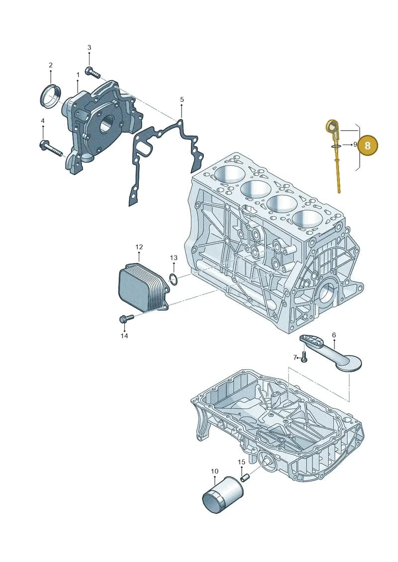 04E115611J — Skoda Fabia (2021-2022) diagram 746115050, position 8