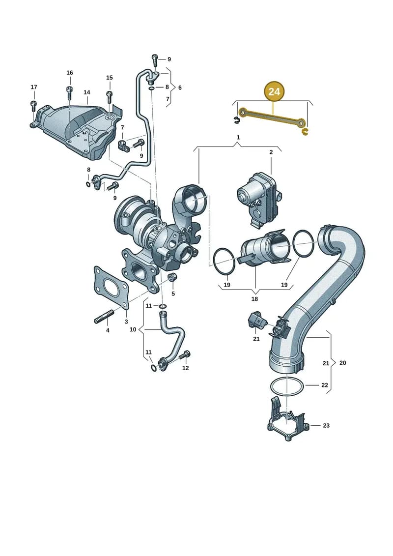 04E198701B — Volkswagen Tiguan (2023-2025) diagram 7t0145220, position 24