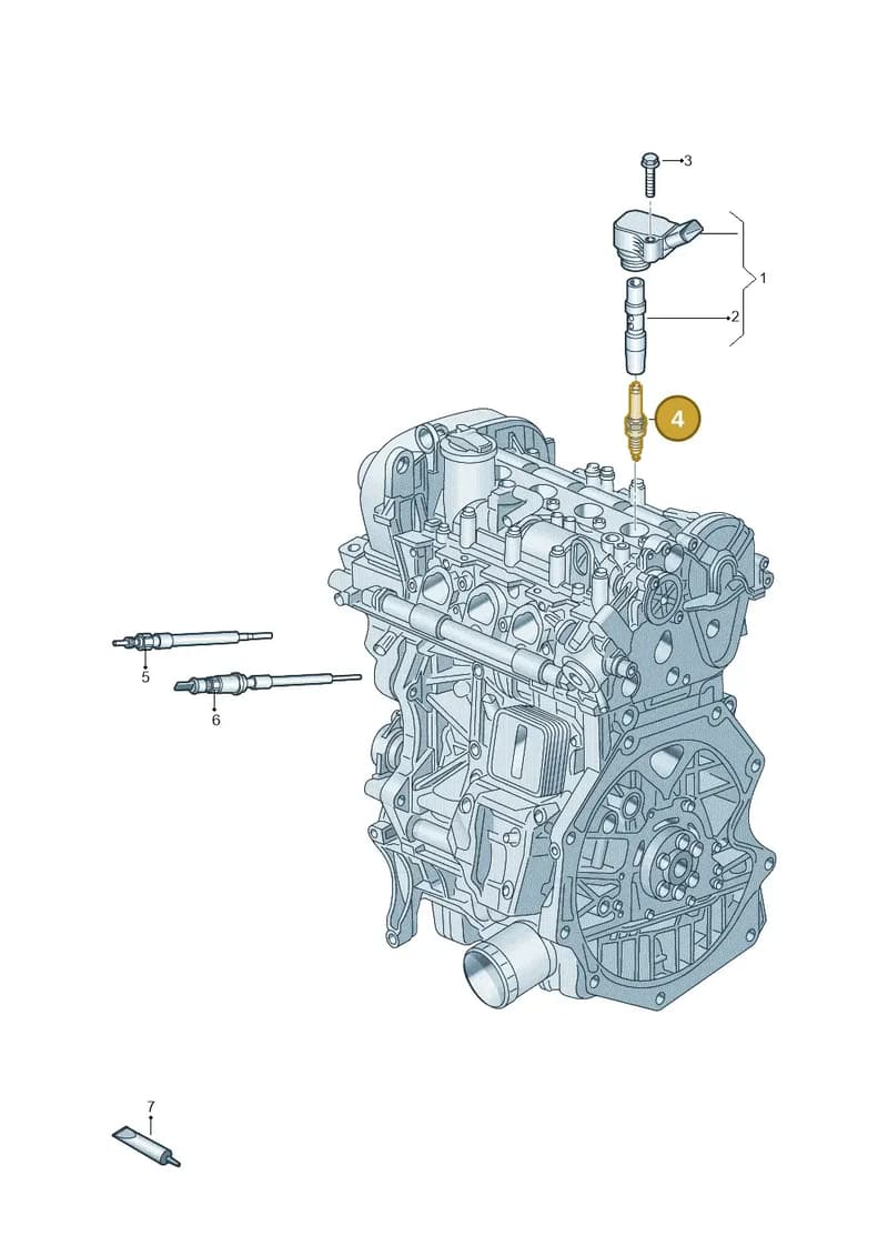 04E905612C — Skoda Karoq (2017-2023) diagram 746000010, position 4