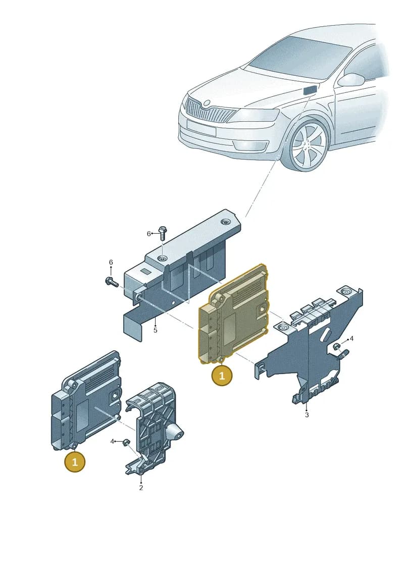 04E906056AE — Skoda Karoq (2017-2023) diagram 753906200, position 1