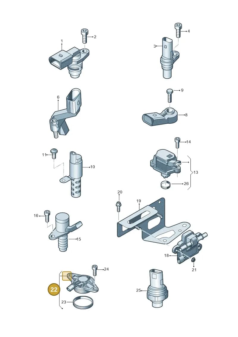 04E906423G — Skoda Kamiq (2019-2020) diagram 827906300, position 22