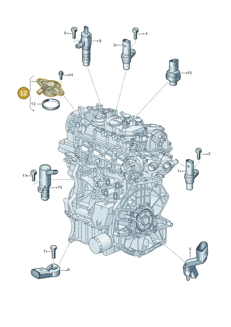 04E906423G — Volkswagen Caddy Maxi (2020-2025) diagram 907601025, position 12