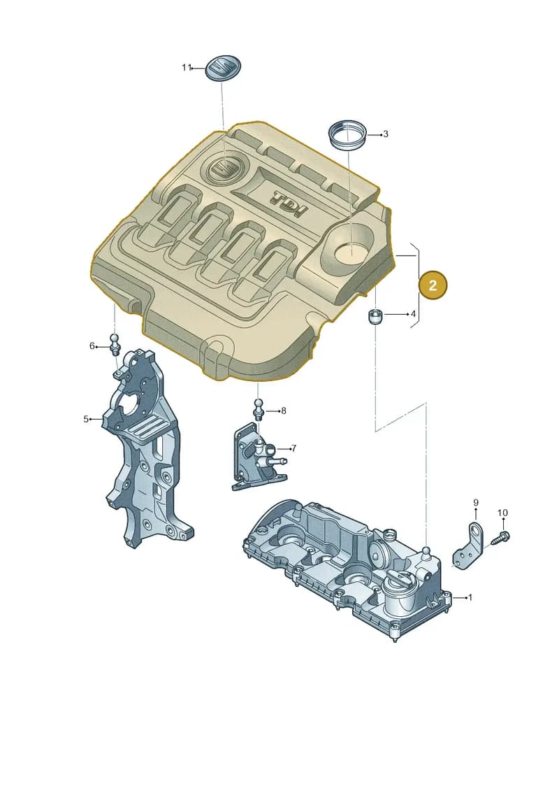 04L103925S — SEAT Ateca (2016-) diagram 754103850, position 2
