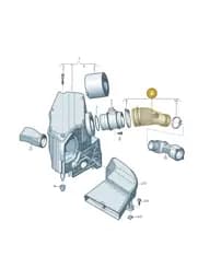 04L129661D Volkswagen Intake Hose