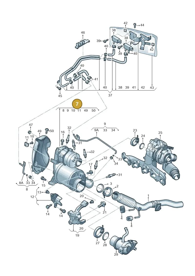 04L131669MX — Audi A1 Sportback (2014-2018) diagram 792253730, position 7