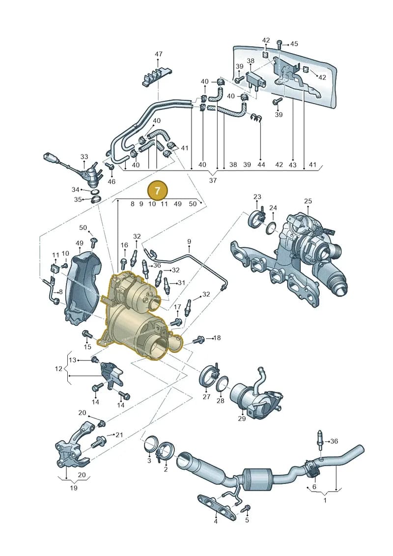 04L131671H — Audi Q2 (2016-2025) diagram 803253500, position 7