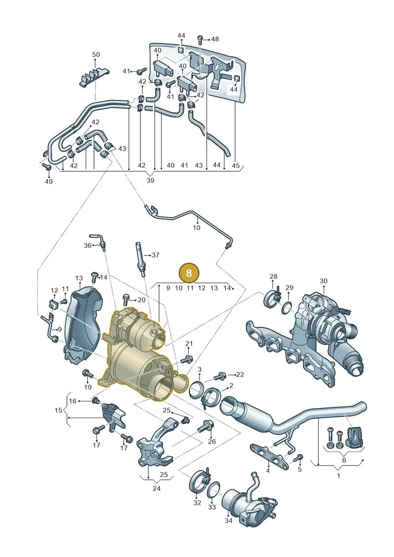 04L131673K — Audi A3 Sportback (2016-2020) diagram 890253550, position 8