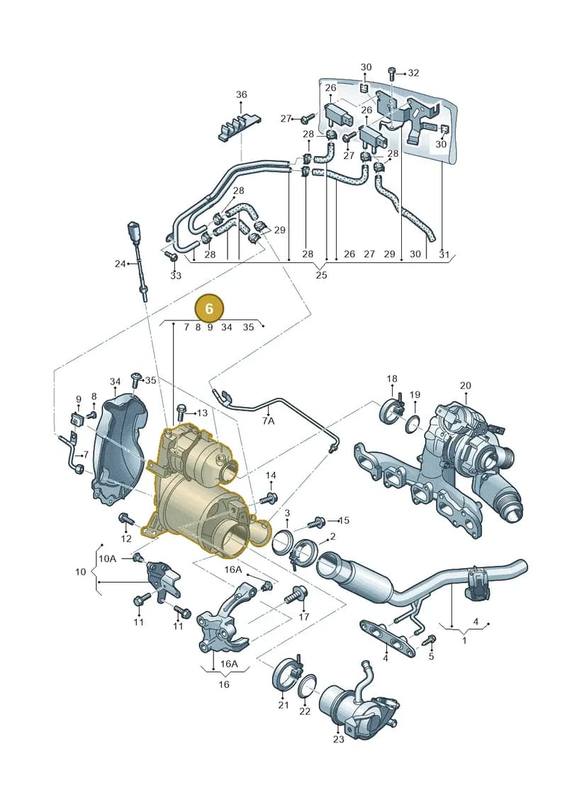 04L131673L — Audi TTS (2014-2023) diagram 850253550, position 6