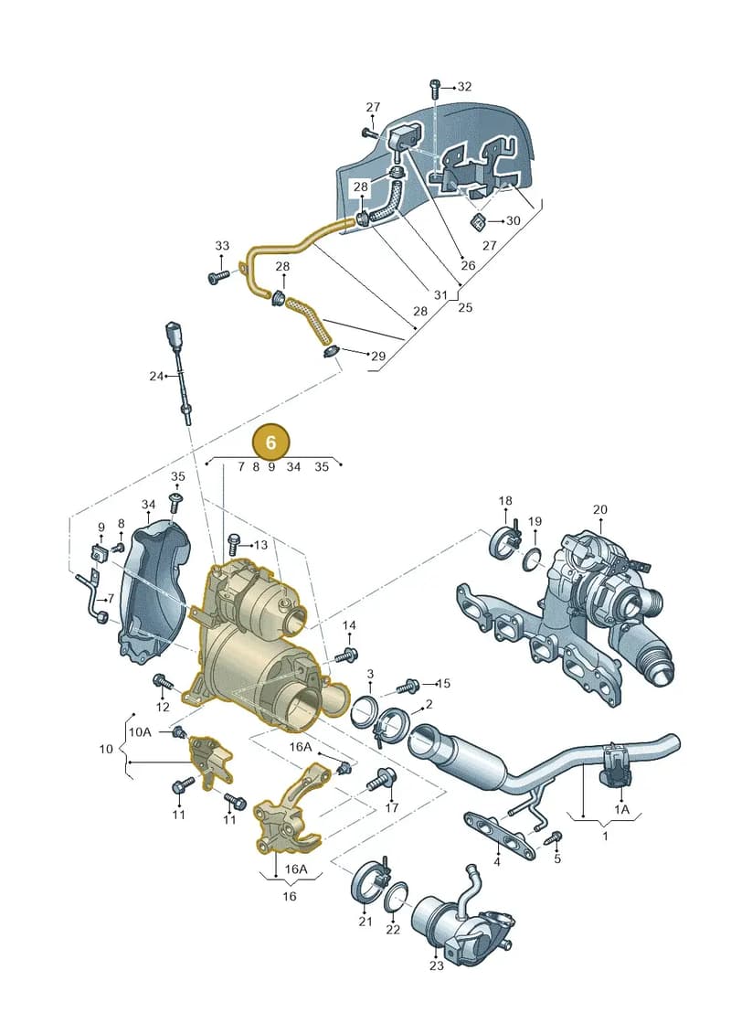 04L131673TX — Skoda Octavia (2017-2020) diagram 805253063, position 6